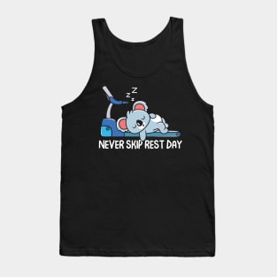 Koala Bear - Never Skip Rest Day Tank Top